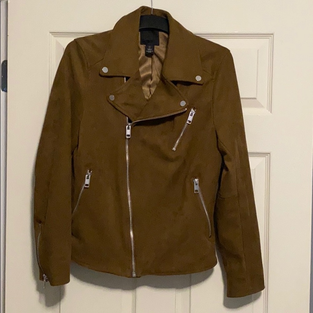 H&M Faux Suede Biker Jacket